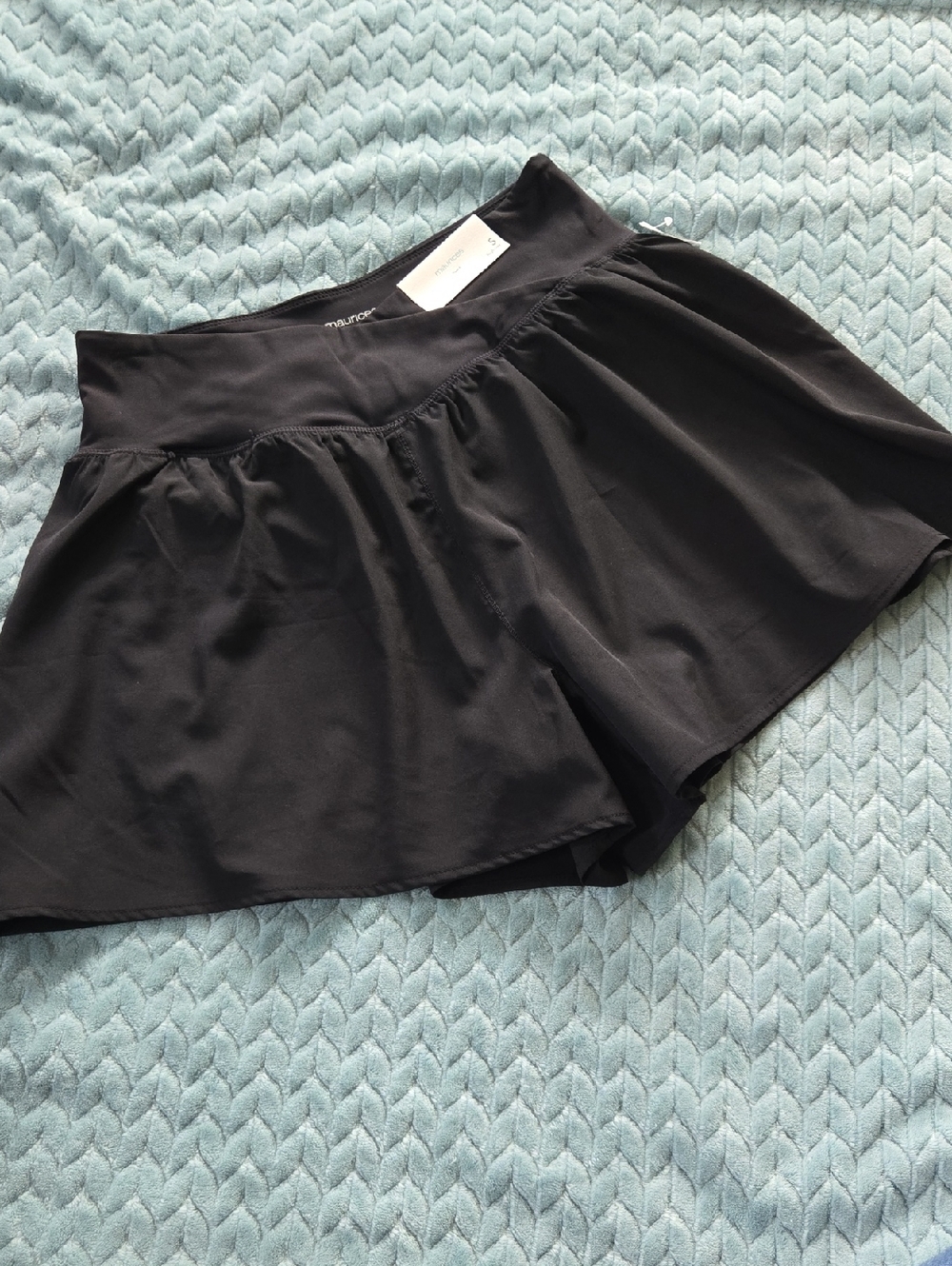 Maurices Black Athletic High-Rise Shorts